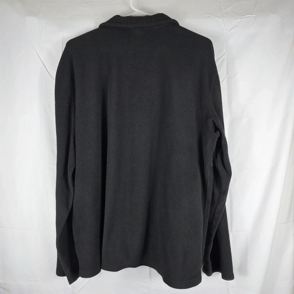 The North Face TKA 100 Glacier Quarter Zip Fleece Pullover Black Mens Large AJGW